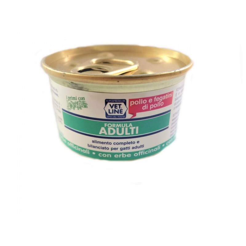 Vetline Umido Gatto Adulti Pollo e Fegato 85 Gr Vetline Umido Gatto Adulti Pollo e Fegato 85 Gr